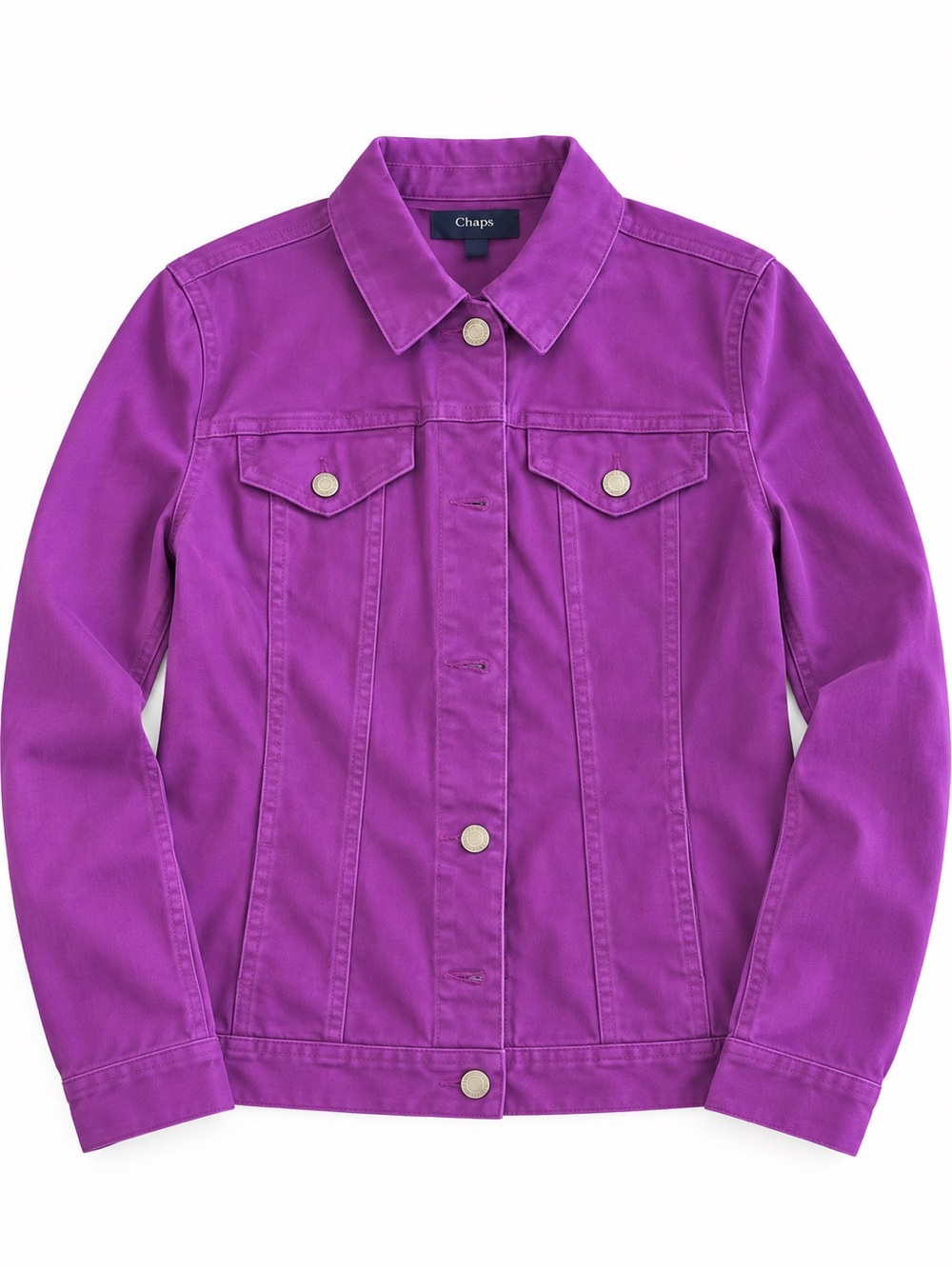 Charter Club Heirloom Violet Denim Jacket, Size Large, NWT